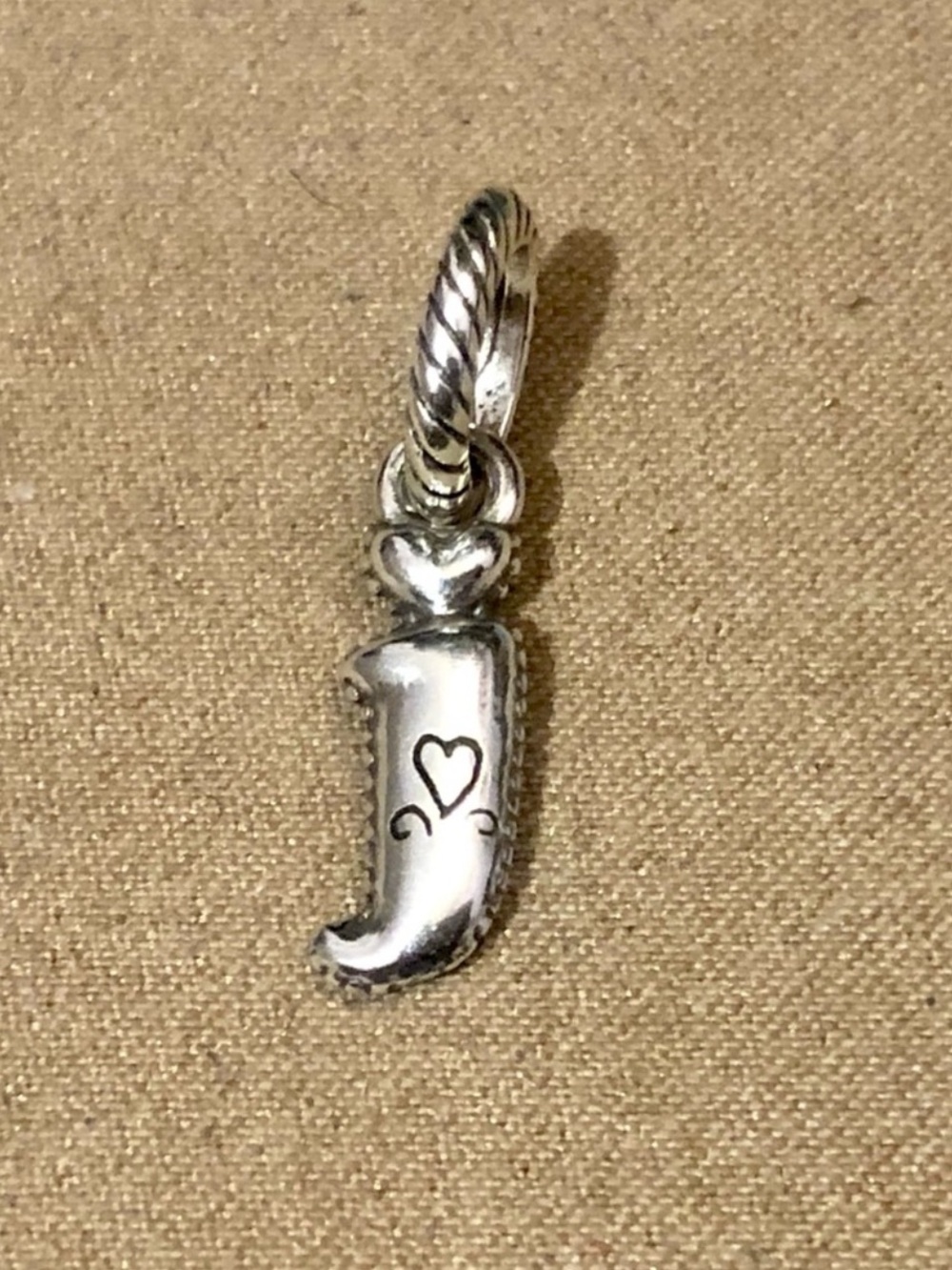🆕Listing! 🆕 Brighton Alphabet Collection letter j Silver initial charm Retired
